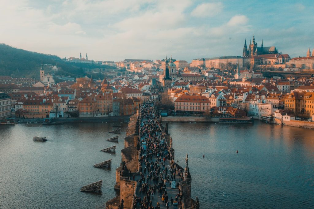 budget travel in Europe Prague Charles Bridge Czech Republic