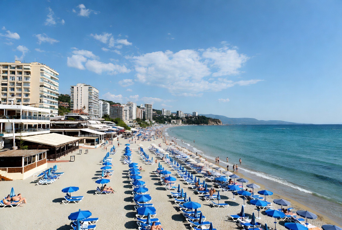 Sunny Beach Black Sea coast Bulgaria, where Bulgaria Eurozone prices climb most in summer